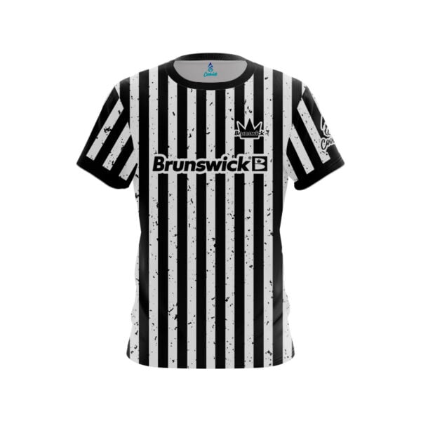 Brunswick Avalanche Black Grey Semi-Custom CoolWick Bowling Jersey