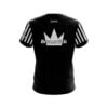 Brunswick Avalanche Black Grey Semi-Custom CoolWick Bowling Jersey - Image 2