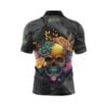Black White Skullscape Fast Track CoolWick Bowling Jersey - Image 2