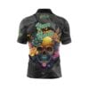 Black White Skullscape Fast Track CoolWick Bowling Jersey - Image 3