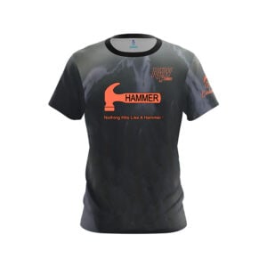 Hammer Raw Hammer Black Grey Semi-Custom CoolWick Bowling Jersey