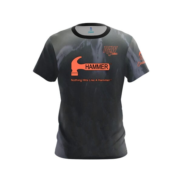 Hammer Raw Hammer Black Grey Semi-Custom CoolWick Bowling Jersey
