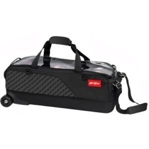 KR 3 Ball Diamond Black Slim Triple Roller Bowling Bag