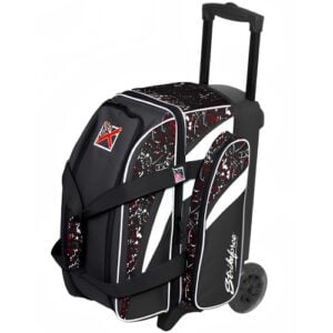 KR Cruiser 2 Ball Double Roller Black Red White Splash Bowling Bag