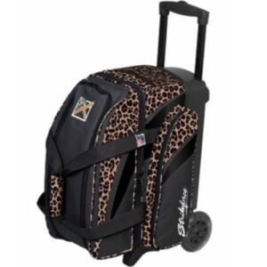 KR Cruiser 2 Ball Double Roller Leopard Bowling Bag