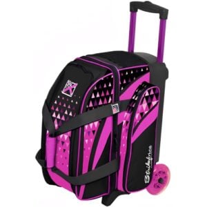 KR Cruiser Arrow 2 Ball Double Roller Pink Bowling Bag