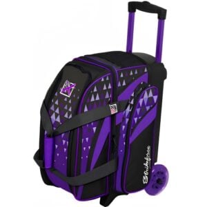 KR Cruiser Arrow 2 Ball Double Roller Purple Bowling Bag