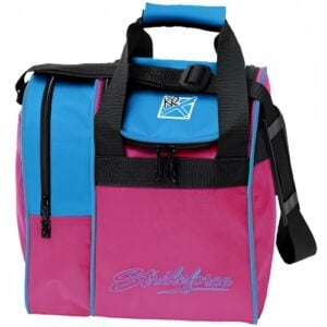 KR Rook 1 Ball Single Tote Pink Sky Blue Bowling Bag