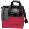 KR Rook 1 Ball Single Tote Red Charcoal Bowling Bag