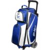 KR Strikeforce Drive 3 Ball Triple Roller Royal White Bowling Bag