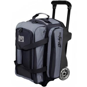 KR Strikeforce Konvoy 2 Ball Double Roller Black Smoke Bowling Bag