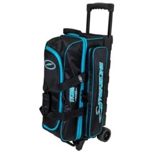 Storm Streamline 3 Ball Roller Diamond Black Aqua Bowling Bag