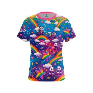 Rainbow Pandas Semi-Custom CoolWick Bowling Jersey