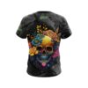Black White Skullscape Semi-Custom CoolWick Bowling Jersey - Image 2