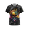 Black White Skullscape Semi-Custom CoolWick Bowling Jersey