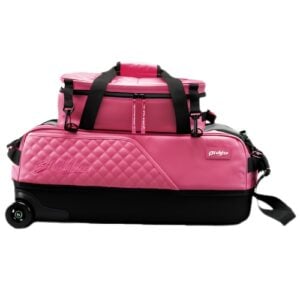 KR 3 Ball Diamond LE Pink Slim Triple Roller With Pouch Bowling Bag