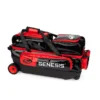 Genesis Sleek Gloss 3 Ball Triple Roller Black Red Bowling Bag - Image 3