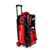 Genesis Sleek Gloss 3 Ball Triple Roller Black Red Bowling Bag - Image 5