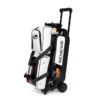 Genesis Sleek Gloss 3 Ball Triple Roller White Black Bowling Bag