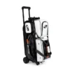 Genesis Sleek Gloss 3 Ball Triple Roller White Black Bowling Bag - Image 2