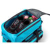 KR Strikeforce Konvoy 2 Ball Double Roller Black Caribbean Blue Bowling Bag - shoe and accessory compartments