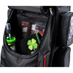 KR Strikeforce Diamond Dually 3 Ball Triple Roller Black Bowling Bag - accessory pocket detail