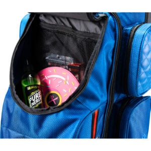 KR Strikeforce Diamond Dually 3 Ball Triple Roller Baltic Blue Bowling Bag - accessory pocket detail