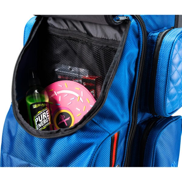 KR Strikeforce Diamond Dually 3 Ball Triple Roller Baltic Blue Bowling Bag - accessory pocket detail
