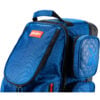 KR Strikeforce Diamond Dually 3 Ball Triple Roller Baltic Blue Bowling Bag - top close-up