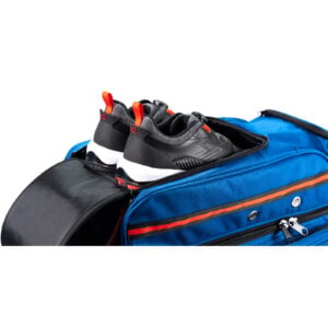 KR Strikeforce Diamond Dually 3 Ball Triple Roller Baltic Blue Bowling Bag - shoe compartment detail