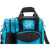 KR Flexx 1 Ball Single Tote Caribbean Blue Black Bowling Bag - top close-up