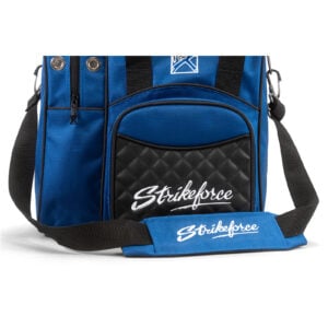 KR Flexx 1 Ball Single Tote Diamond Royal Bowling Bag - front close-up
