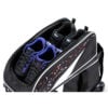 KR Cruiser 2 Ball Double Roller Black Red White Splash Bowling Bag - shoe compartment detail