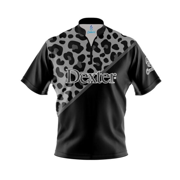 Dexter Pro BOA Black Grey Leopard Fast Track CoolWick Bowling Jersey