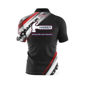 Alternative view of Hammer Starstrike Quick Ship CoolWick Sash Zip Bowling Jersey
