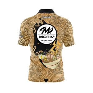 Alternative view of Motiv Cup O' Noodles Quick Ship CoolWick Sash Zip Bowling Jersey