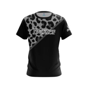 Dexter Pro BOA Black Grey Leopard Semi-Custom CoolWick Bowling Jersey