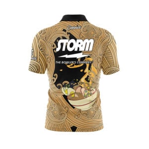 Alternative view of Storm Cup O' Noodles Quick Ship CoolWick Sash Zip Bowling Jersey
