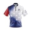USA 250 Stars and Stripes Fast Track CoolWick Bowling Jersey