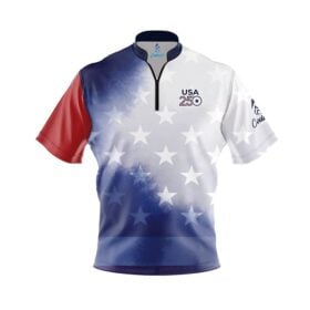 USA 250 Stars and Stripes Fast Track CoolWick Bowling Jersey