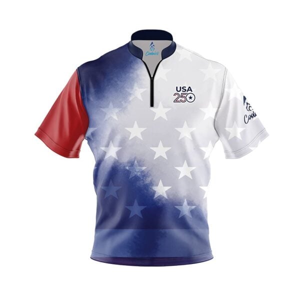 USA 250 Stars and Stripes Fast Track CoolWick Bowling Jersey