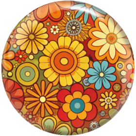 Brunswick Retro Flowers Viz-A-Ball top