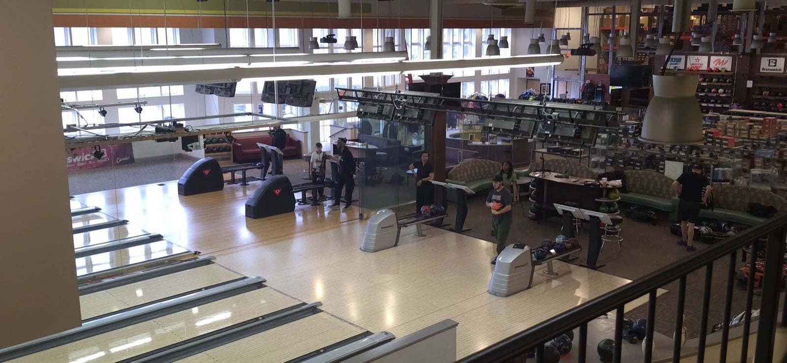 Retail floor and lanes at Bowling IQ by BowlersMart