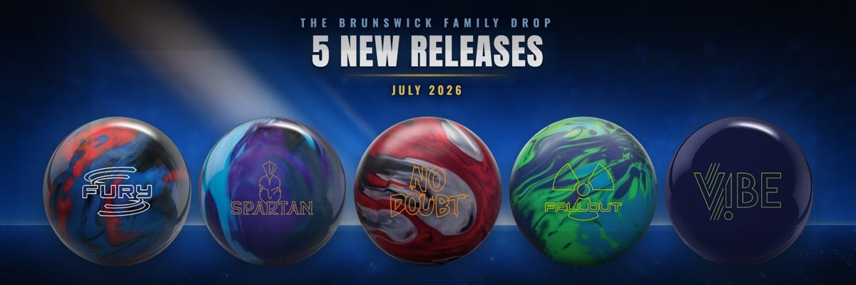 Five new July 2026 Brunswick family bowling balls