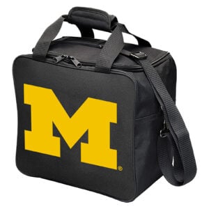 KR Strikeforce University of Michigan Wolverines Single Tote Bowling Bag - angle view