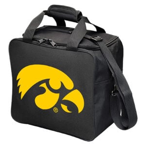 KR Strikeforce University of Iowa Hawkeyes Single Tote Bowling Bag - angle view
