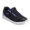KR Strikeforce Glitz Black Blue Womens Bowling Shoes - angle view
