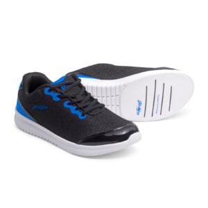 KR Strikeforce Glitz Black Blue Womens Bowling Shoes - pair detail