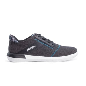 KR Strikeforce Lux Black Ocean Blue Womens Bowling Shoes - lateral view