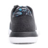 KR Strikeforce Lux Black Ocean Blue Womens Bowling Shoes - heel view
